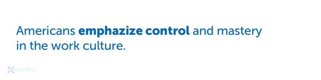 Control and mastery in the work culture