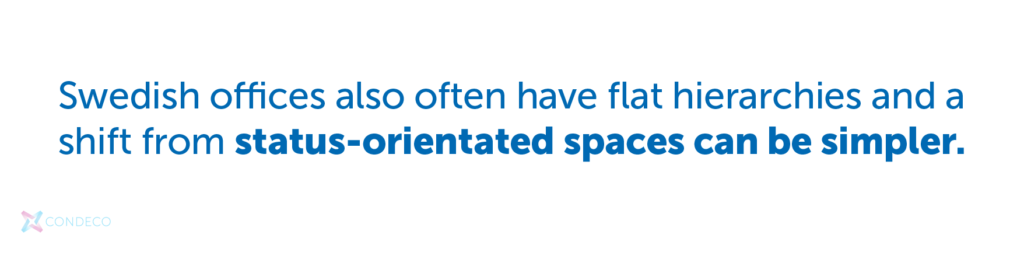 Status-orientated spaces