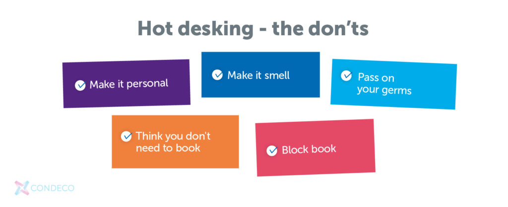 The don'ts of hot desking etiquette