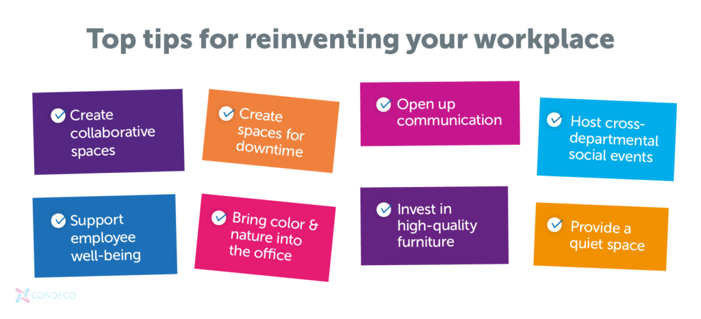Tips for reinventing your workplace | Condeco