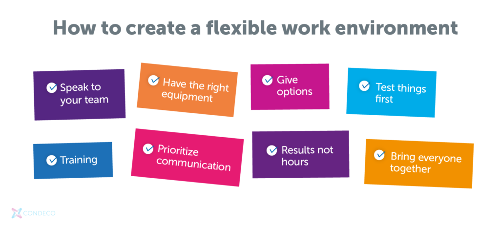 How to create a flexible work environment | Condeco