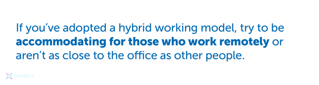 Hybrid working model | Condeco