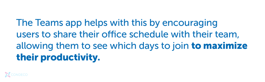 Learn more aout Condeco's Microsoft Teams Integration | Condeco