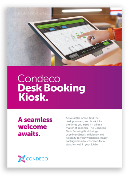 Condeco desk booking kiosk main image