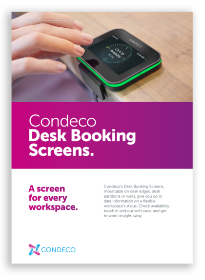 Condeco Desk Booking Screen Main Image