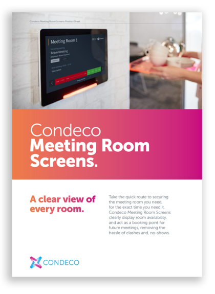 Condeco meeting room screens main image