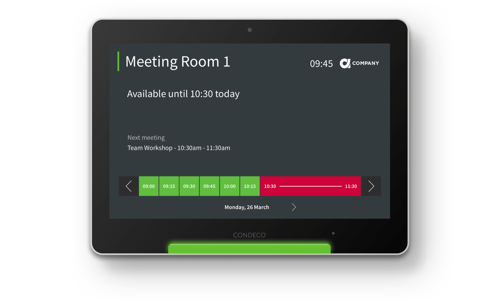 Meeting room screen