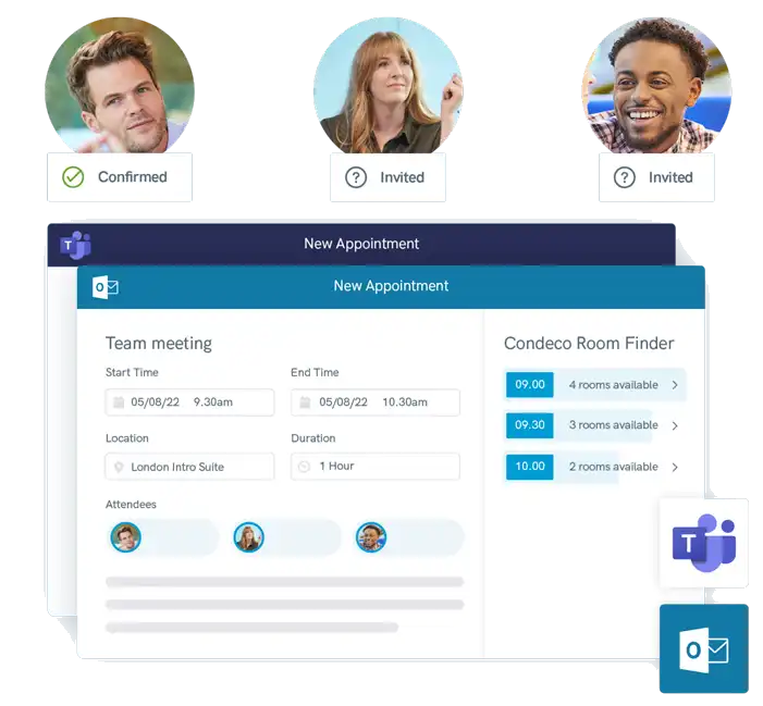 Microsoft 365 integration with Condeco booking software